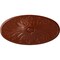 Ekena Millwork Madrid Ceiling Medallion, Hand-Painted Firebrick, 24 3/4"W x 12 1/2"H x 1 3/4"P CM24X12MAFIF - alternate 1